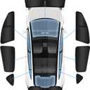 7PCS Tesla Model 3 Highland Window Privacy Sunshade,2 in1 Ice Crystal Car Reflective Visor for 2024 2025 Refreshed Tesla Model 3 All Window Front Windshield Side Window Accessories Outdoor Camping