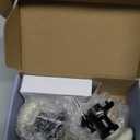 NCL White Door Knobs, Matte Black Keyless Door Handles, Porcelain Door Levers, Interior Bath Door Knob