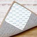 Nakagishi Rug Tape Rug Sticker for Hardwood Floors - 12 PCS Anti Slip Rug Grips Rug Stickers for Wood Floor Carpet Stickers for Area Rugs to Prevent Sliding - White