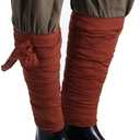 Medieval Mens Viking Cotton Long Puttees Leg Wraps Belt LARP Pirate Cosplay CostumesLength:165.35 inches