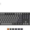 Keychron K10 Full Size Layout White LED Backlit Hot-Swappable Mechanical Keyboard for Mac Windows, Multitasking 104-Key Bluetooth Wireless/USB Wired Computer Keyboard with Gateron G Pro Red Switch