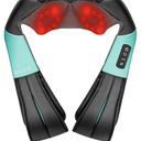 Nekteck Shiatsu Neck Massager for Pain Relief Deep Tissue with Heat, FSA Eligible 3D Kneading Massage Pillow Back Shoulder Massager for Body Muscle, HSA Eligible, Gifts for Him Her (NOT Cordless)