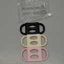 Dr. Brown's Narrow Baby Bottle Handles, 100% Silicone, Easy Grip Removable Handles for Bottle to Sippy Cup Transition, Black/Ecru/Pink, 3-Pack