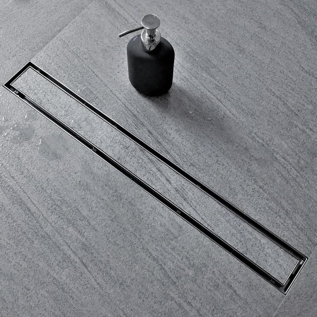 Neodrain 28-Inch Linear Shower Drain-Brushed,with Tile Insert Grate