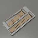 OUHENG Leather Bands Compatible with Apple Watch Band 42mm/41mm/40mm/38mm, Genuine Leather Replacement Strap for iWatch SE3 SE2 SE Series 11 10 (Pink Sand/Rose Gold)
