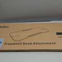 Miden Treadmill Desk Attachment, Universal Laptop Desk, Ergonomic Platform for Notebooks, Tablets, Workstation for Treadmill Handlebars up to 36 inches (Black)