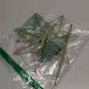 YEAHOME Christmas Tree Topper, Gold Glittered Hollow 7-Point Star Tree Topper, Lighted Wire Star with 20 LED Lights for Christmas Treetop, Xmas Tree Topper with Timer, Christmas Tree Decorations