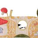 Manhattan Toy Deer One Soft Activity Crinkle Book & Fold Out Pat Mat for Baby, Toddler with Squeaker, Discovery Mirror and Teether