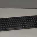Wireless Keyboard and Mouse Combo, Quiet and Soft 2.4G Full Size Computer Keyboard and Ergonomic Wireless Mouse for Windows, Mac Desktop/Laptop/PC/PS, Black