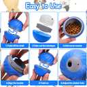 Mity rain Interactive Dog Toys - Treat Dispensing Ball with Cover Anti-Chewer for Small/Medium/Large Puppy Pet, Moving Ball for Dogs Enrichment, Motion Activated Toys That Move on its Own