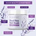 Dead Sea Salt for Soaking  100% Pure Scented Bath Salt for Muscles, Relaxation & Detox - 16 oz Natural Epsom Salt for Bath Soak, Body Scrub & Skin Softening