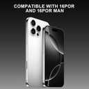 2 Pack Magnetic for iPhone 16 Pro Max Case,Shockproof Anti-Scratch 16 Pro Phone Cover for Women Men ,Built-in Camera Lens Protector Compatible with MagSafe,with 2 pack Tempered Glass Screen Protector