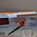 BLACK+DECKER Electric Leaf Blower, Handheld Blowers for Lawn Care, Lightweight, 180 MPH 180 CFM, 7-Amp, Corded (LB700)