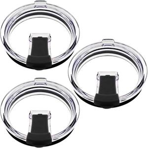 20 oz Tumbler Lids, Fits for YETI Rambler, Ozark Trail, Old Style Rtic (Launched before 2016), SENHAI 3 Pack Spill-proof Splash Resistant Lids Covers for Tumblers Cups-Check the Size Carefully