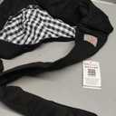 Tomkas Small Dog Sling Carrier - Adjustable Strap & Zip Pocket - Suitable for Puppies (Black)