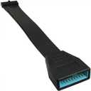 1PC USB 3.0 19/20 Pin Male to USB 3.0 20-pin Female Extender, USB 3.0 Header Extension Cable, Motherboard Adapter