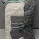 Quilted Cool Gray Sofa Slipcovers with Pockets, Anti-Slip Medallion Couch Covers for 3 Cushion Sofa, Couch Cover for Dogs Cats Water-Repellent Machine Washable (Large Sofa 68", Cool Gray)