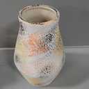 Rustic Farmhouse Ceramic Vase, 10 Inch
