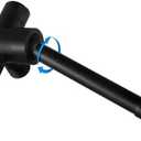 YDmeet All Metal Shower Diverter Valve With HandShower Holder - Upgraded 3 Way Shower Head for Handheld and Fixed Rain Showerhead - Universal G1/2 Arm, Bathroom Part, Matte Black