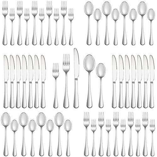 30 Piece Silverware Set Service for 8,Premium Stainless Steel Flatware Set,Mirror Polished Cutlery Utensil Set,Durable Home Kitchen Eating Tableware Set,Include Fork Knife Spoon Set,Dishwasher Safe