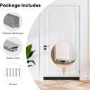 1-3/4" x 36" U-Shaped Door Sweep with Kick Plate, Aluminum Screw-On Draft Stopper, Weather Stripping Seal for Interior Exterior Doors, Blocks Dust Drafts(Silver)