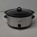 Crock-Pot 7 Quart Oval Manual Slow Cooker, Stainless Steel (SCV700-S-BR), Versatile Cookware for Large Families or Entertaining