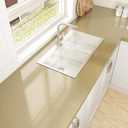 Glossy Champagne Gold Contact Paper Peel and Stick Countertops 15.7"×78.7" Shiny Gold Wallpaper Self Adhesive Waterproof Champagne Glitter Contact Paper for Countertop Cabinets Kitchen