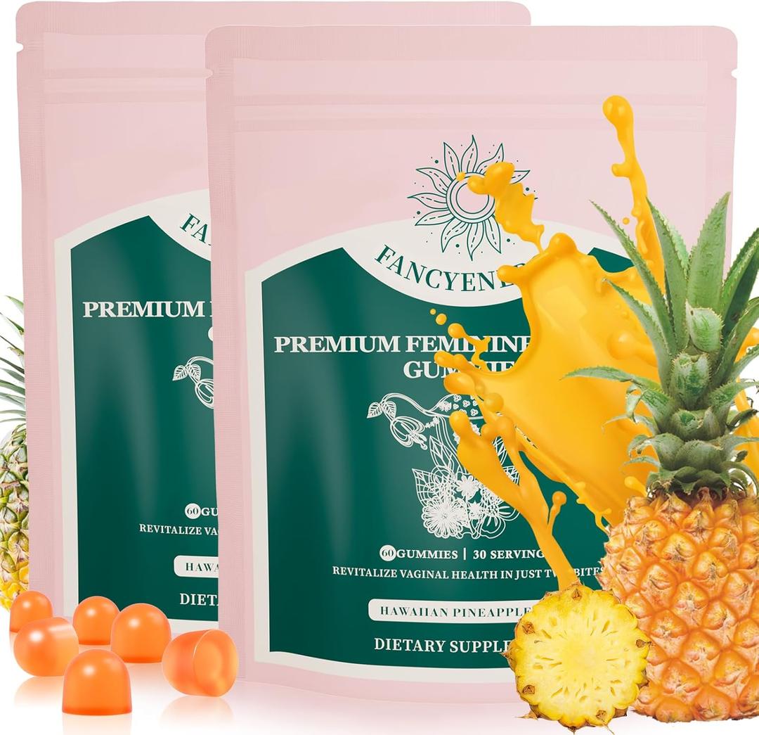 Premium feminine Balance Gummies for Womens - Hawaiian Pineapple Gummies for Women PH Balance Support - Delicious PH Balance for Womens with Immune Support - Vegetarian Friendly, EXP: 09/03/2027 - 120Count