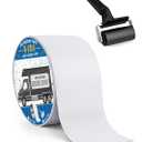 E-SDS RV Roof Tape 4" x50' with Rubber Roller, RV Tape Sealant Waterproof for Roof Repair, Window, Boat Sealing, Trailer and Camper Leaks