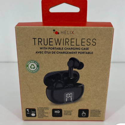 Helix True Wireless Wireless Earbuds Headphones NEW Sealed 810061145110 V1-1123