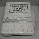 BBTO 24 Pieces Plastic Rabbit Cage Mat Durable Rabbit Feet Pad Small Animal Feet Pad Cage Resting Mat with a Convenient Connectors, Bunny Pads for Easy Cleaning for Bunny Rat Guinea Cats(White)