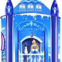Princess Play Tent for Girls Ice Castle Imaginative Fairy Tale Pretend Game Playhouse Indoor Outdoor Pop Up Kids Tent Toy Gift for Children Toddlers Festival Birthday Party