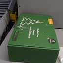 YAUNGEL 6 Pcs Christmas Tree Candles with Metal Candle Holder, Real Wax Christmas Tree Candles with Remote Timer, Flameless Tree Candlesticks Battery Operated Flickering Flame for New Year Xmas Decor