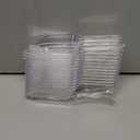 16 Pcs Hestya Multi Purpose Clear Plastic Scoops for Candy Buffet Acrylic Kitchen Ice Food Popcorn Scoops for Protein Powders, Ice Cream, Coffee, Tea Jar (4.3 Inch)