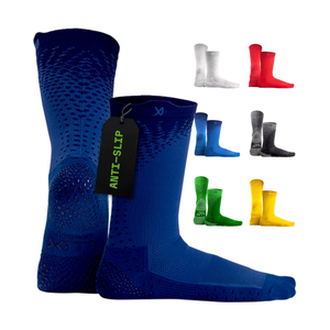 LUX Sports ProCleat Performance Grip Socks GripArray™ - Athletic Socks for Performance Sports - Grip Socks for Men and Women Navy Blue