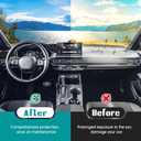 FIILINES Dash Cover for 2022-2025 Honda Civic, Dashboard Mat Accessories Dash Cover Sunshade Nonslip Mesh Protector No Glare Black