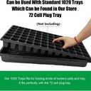 RooTrimmer Plant Growing Nursery, Standard 1020 Trays Plastic Sturdy Farmer Self Seedling Tray for Microgreens Indoor Nursery Pots Transplantation (5-Pack, 21.6"11.2", 2.52" Deep, no Holes)