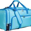 Wildkin Kids Weekender Duffel Bag  Carry-On Size for School, Travel, & Sleepovers (Aqua)