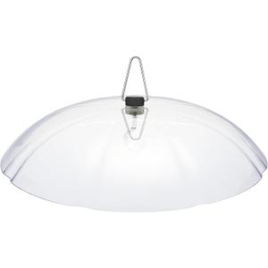 Kingsyard 11 Inch Weather Protective Dome, Large Rain Guard with Metal Hook, Hanging Baffle for Bird Feeders, Easy to Clean, Clear