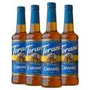 Torani Sugar Free Syrup, Caramel, 25.4 Fl Oz, (Pack of 4) (EXP 07/17/28)