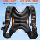 Renoj Weighted Vest for Women Men: 11lb Fixed Weights for Walking, Running, Training, Exercise, Weight Loss - With Reflective Strips and Storage Pocket