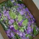 Lvydec Wisteria Artificial Flowers Garland, 4 Pcs Total 28.8ft Artificial Wisteria Vine Silk Hanging Flower for Home Garden Outdoor Ceremony Wedding Arch Floral Decor (Light Purple)