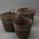 Hand Woven Reed Basket/Cornhusk Basket/Flower Basket