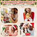 2 Sets Christmas 17 cm/6.7 Inch Doll Clothes Outfits Accessories Dolls with Shoes Glasses Costume Stylish Adorable Dress up for Christmas Winter Holiday Decor Gifts(Cute Style)