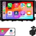 2+32G Android 12 Double Din Car Stereo for Honda Civic 2016-2020 with 9 Inch Touchscreen Radio Built-in Wireless Carplay/Android Auto/GPS/Bluetooth/FM/AUX-in/Steering Wheel Controls/Backup Camera