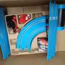 Carrera First Disney/Pixar Cars - Slot Car Race Track - Includes 2 Cars: Lightning McQueen and Dinoco Cruz - Battery-Powered Beginner Racing Set for Kids Ages 3 Years and Up, Medium