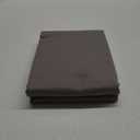 TEXAS LINEN CO. 100% Organic Cotton Percale Flat Sheet King Size - 1 PC Flat Sheet, Dark Grey - Crisp, Cool and Strong Bed Linen, Top Sheets for Hot Sleepers, Luxury Breathable GOTS Certified Sheets