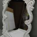 Vintage Mirrors for Wall Decor 16 X 24 Inch, Distressed White