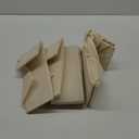 6 Pack Sock Underwear Drawer Organizer Dividers, 58 Cell Foldable Fabric Dresser Closet Organizers and Storage Bins for Clothing, Baby Clothes, Bra, Panty, Scarf, Ties (Beige)