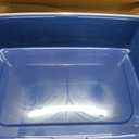IRIS USA XX-Large Side Entry Cat Litter Box, Open Top Extra Large Litter Box for Big Cats and Multi-Cat Households, High Sided Scatter Shield, Easy to Clean, 30" L x 20" W x 14" H, Navy